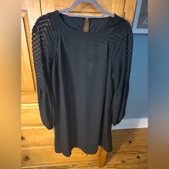 Maurices Dresses & Skirts - Maurices Black Long Sleeve Knee Length Shift Dress Size Large